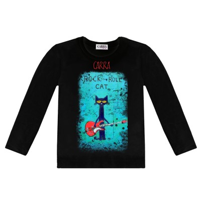 Carra Rock and Roll Cat детска блуза
